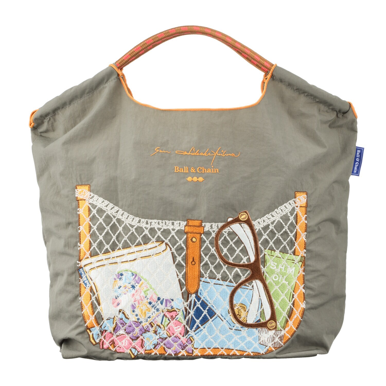 サン　ヒデアキミハラ× ＢＡＬＬ＆ＣＨＡＩＮ トロンプルイユ 刺しゅうバッグ