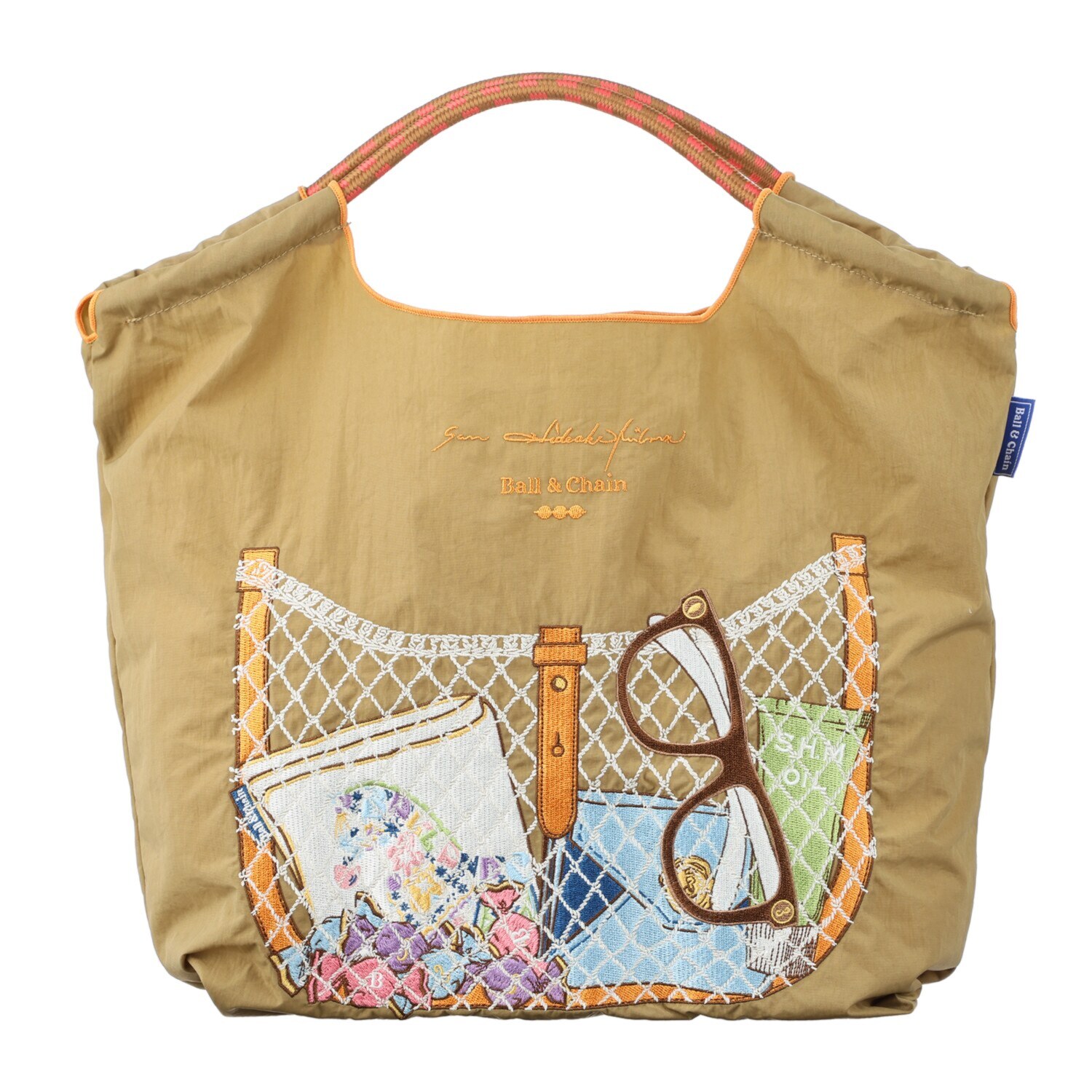 サン　ヒデアキミハラ× ＢＡＬＬ＆ＣＨＡＩＮ トロンプルイユ 刺しゅうバッグ