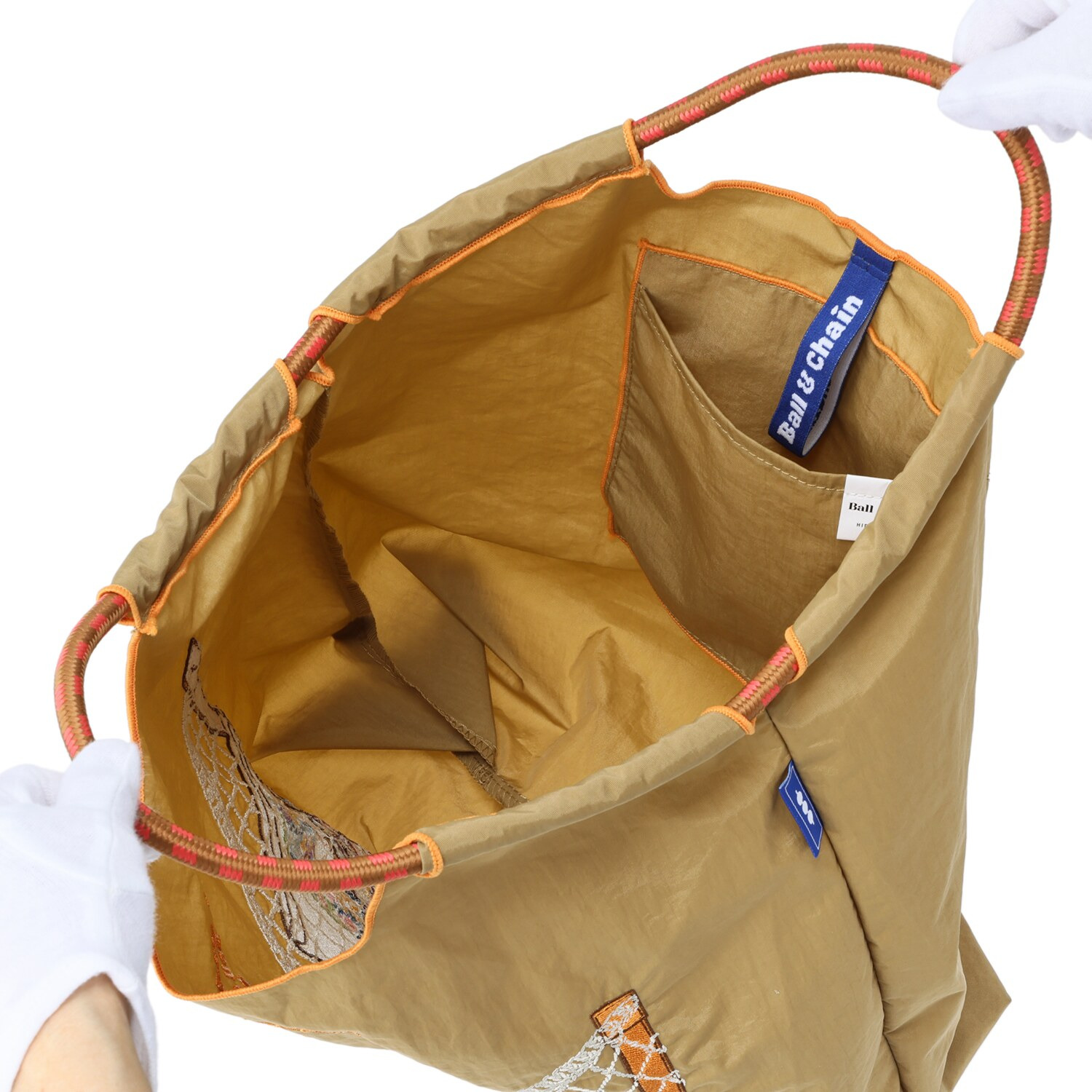 サン　ヒデアキミハラ× ＢＡＬＬ＆ＣＨＡＩＮ トロンプルイユ 刺しゅうバッグ