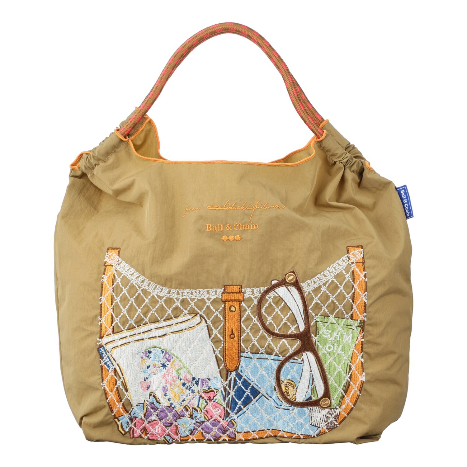 サン　ヒデアキミハラ× ＢＡＬＬ＆ＣＨＡＩＮ トロンプルイユ 刺しゅうバッグ