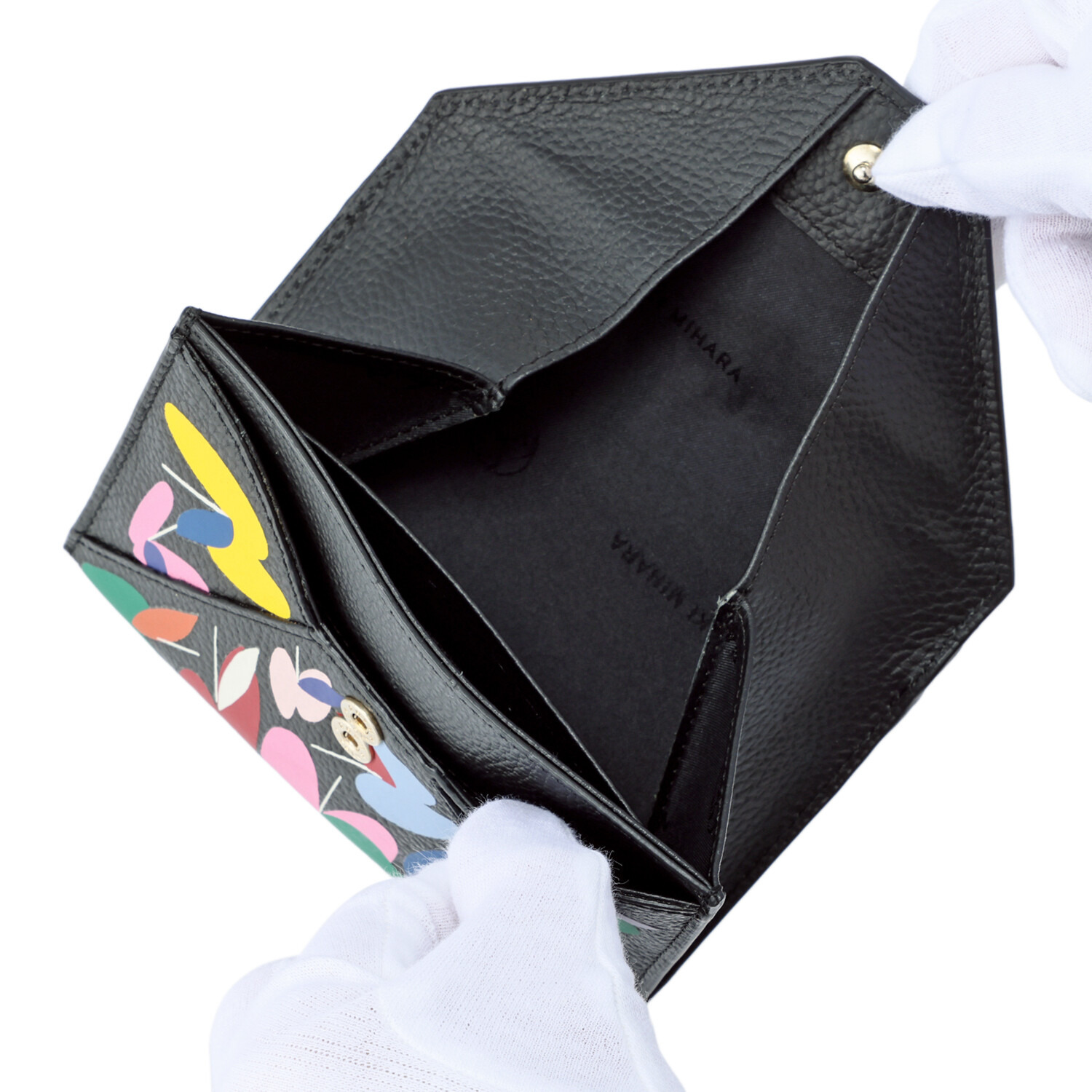 サン　ヒデアキミハラ ショウゴセキネ コラボレーション 牛革 二つ折りウォレット