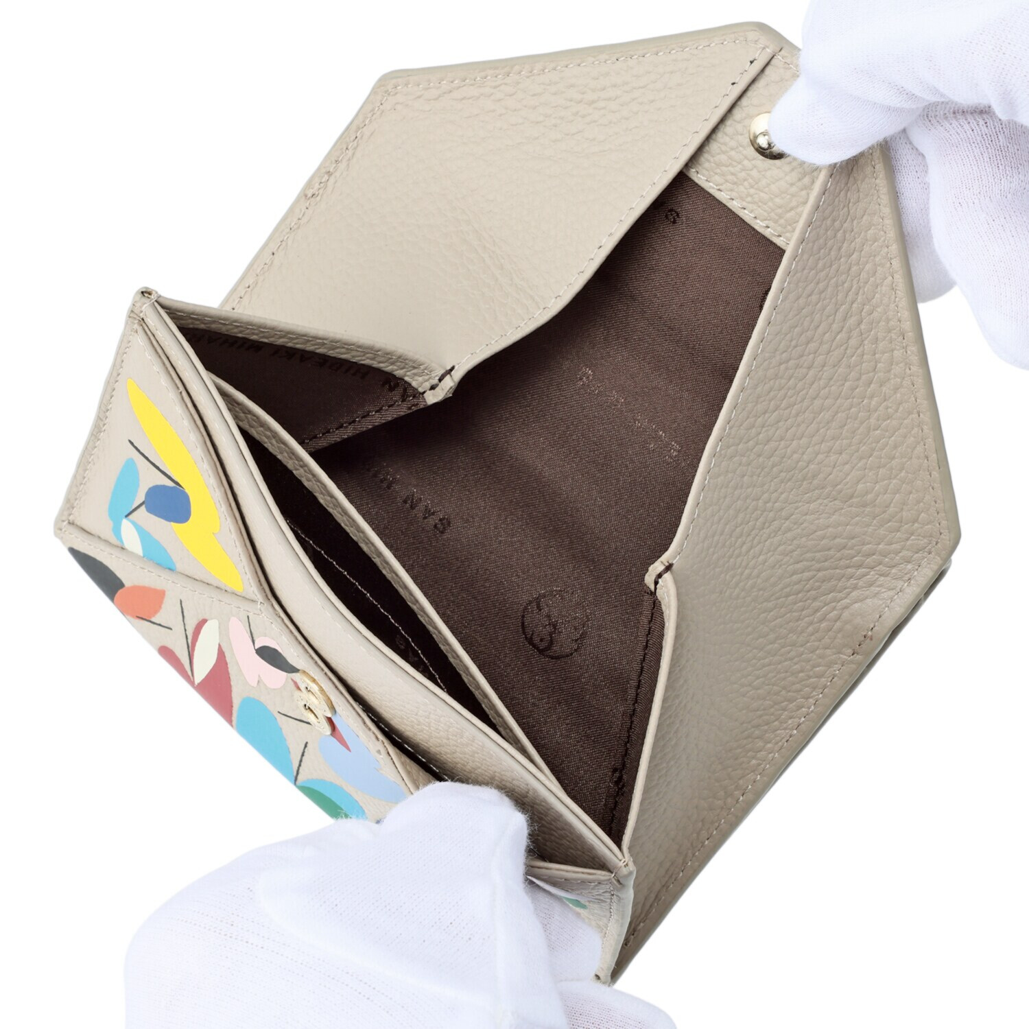 サン　ヒデアキミハラ ショウゴセキネ コラボレーション 牛革 二つ折りウォレット