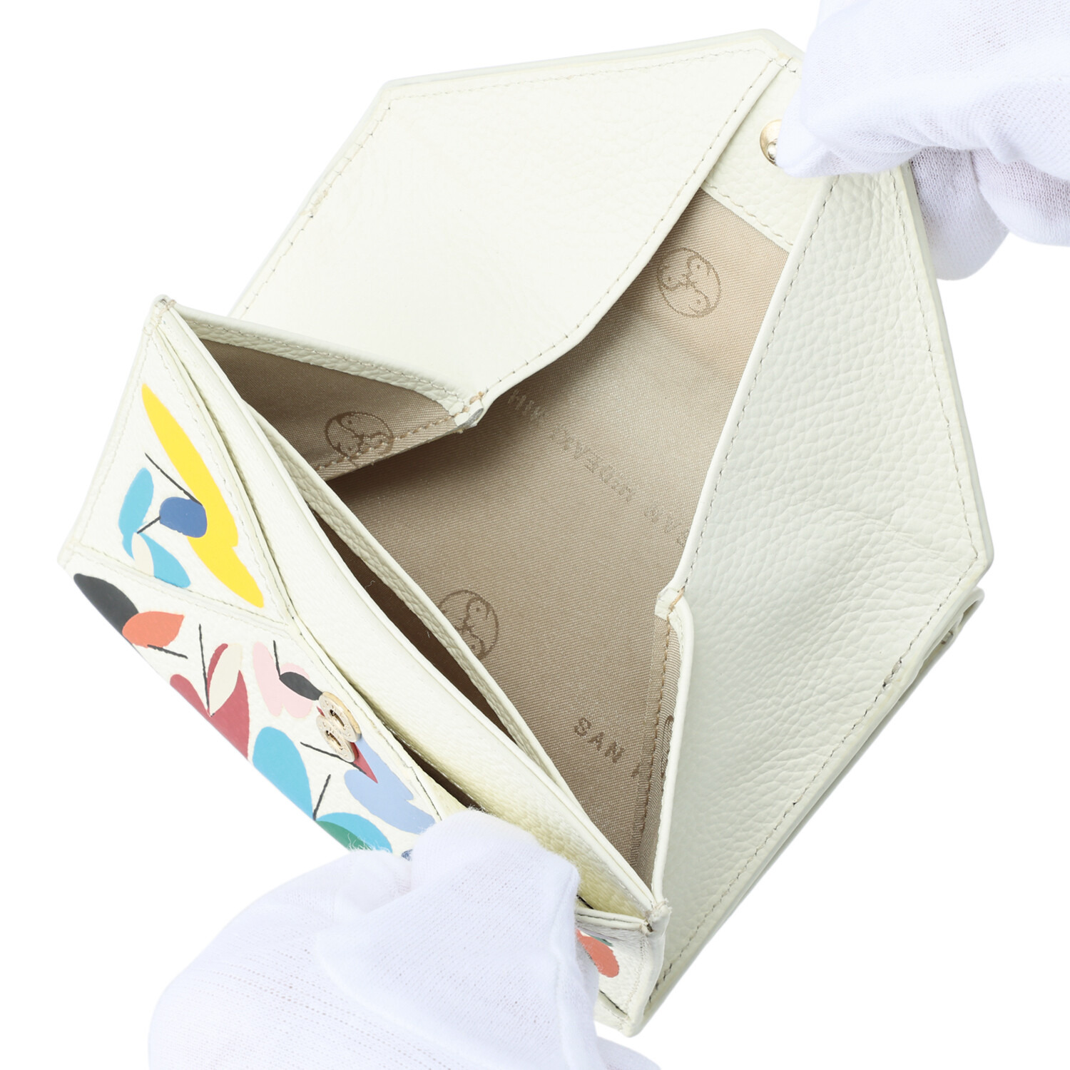 サン　ヒデアキミハラ ショウゴセキネ コラボレーション 牛革 二つ折りウォレット