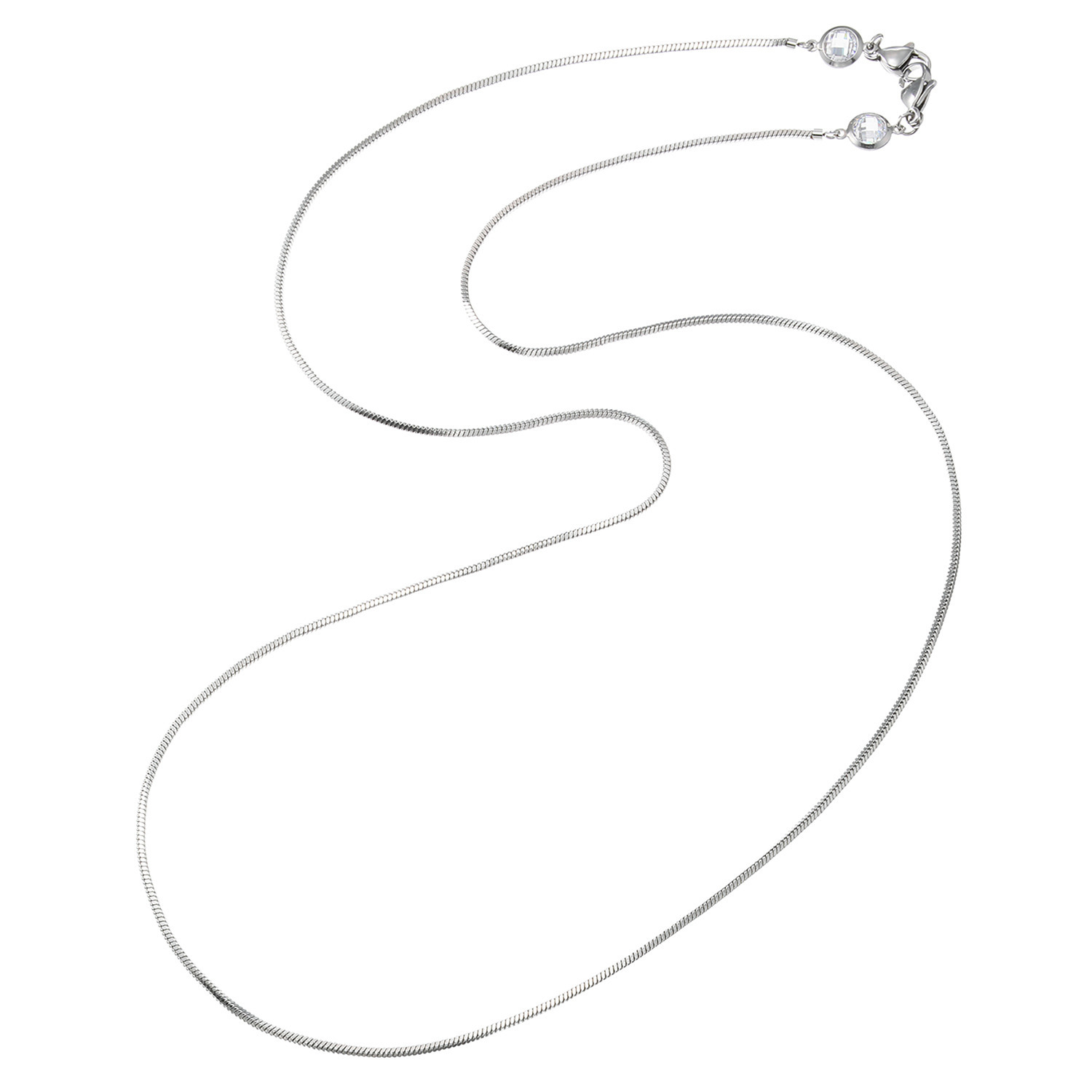 マダムヒロコ スクエアカット スネークチェーン ロングネックレス兼 グラスホルダー “シークレットリュクス”