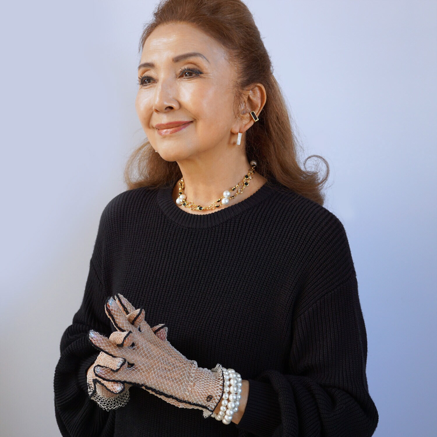 マダムヒロコ コットンパール スパイラルデザイン ブレスレット “スピラール”