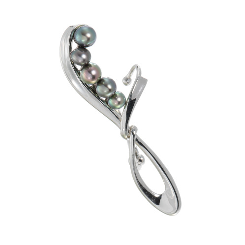 ペルラジオーネ　黒蝶ケシパール　デザインイヤーカフ　＜片側のみ＞