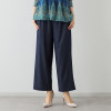 ダジュール デニム調 ワイドパンツ
