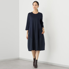 ダジュール 裾切替 コクーンワンピース