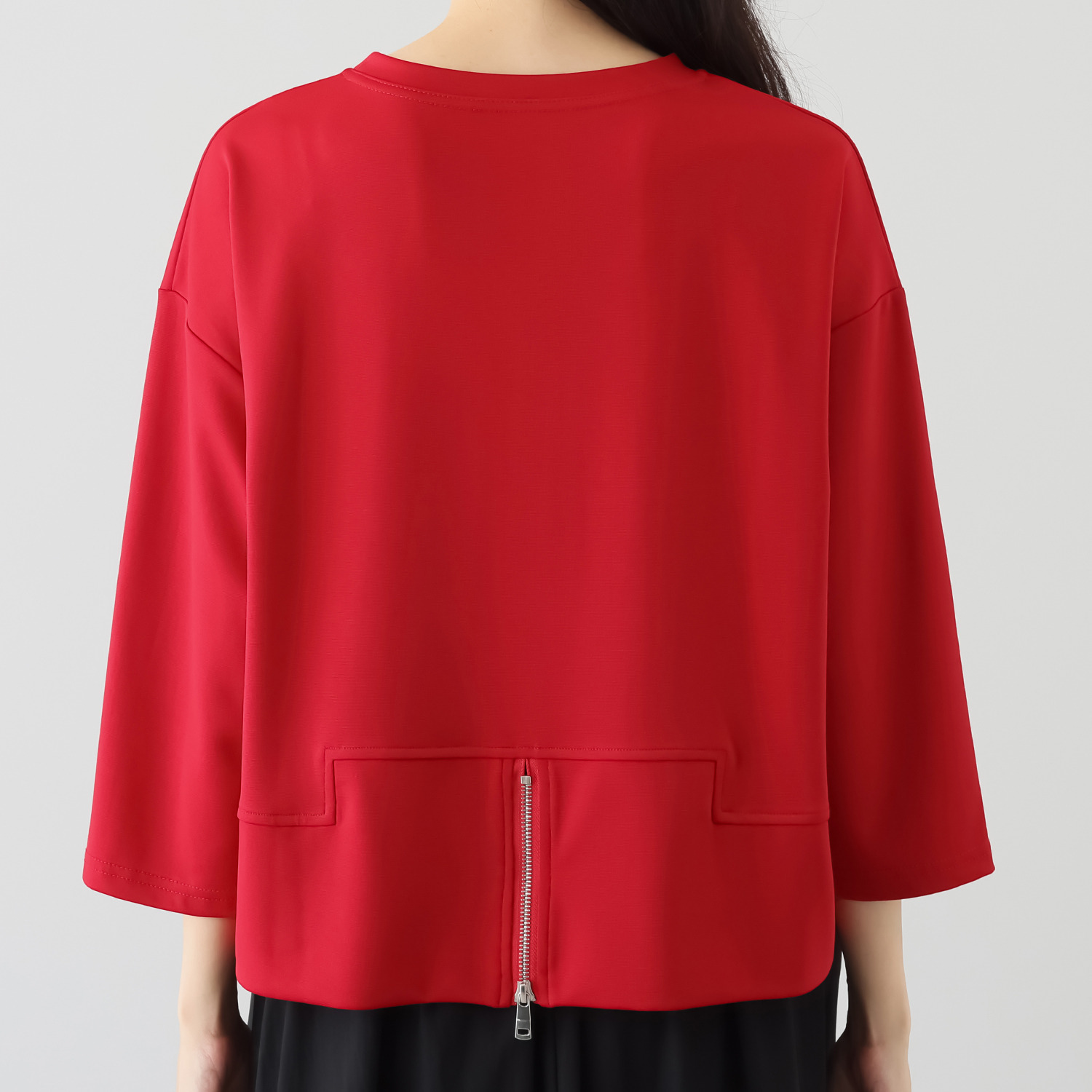 ベルポニー 刺しゅう加工入り ゆったりシルエット ジャージプルオーバー