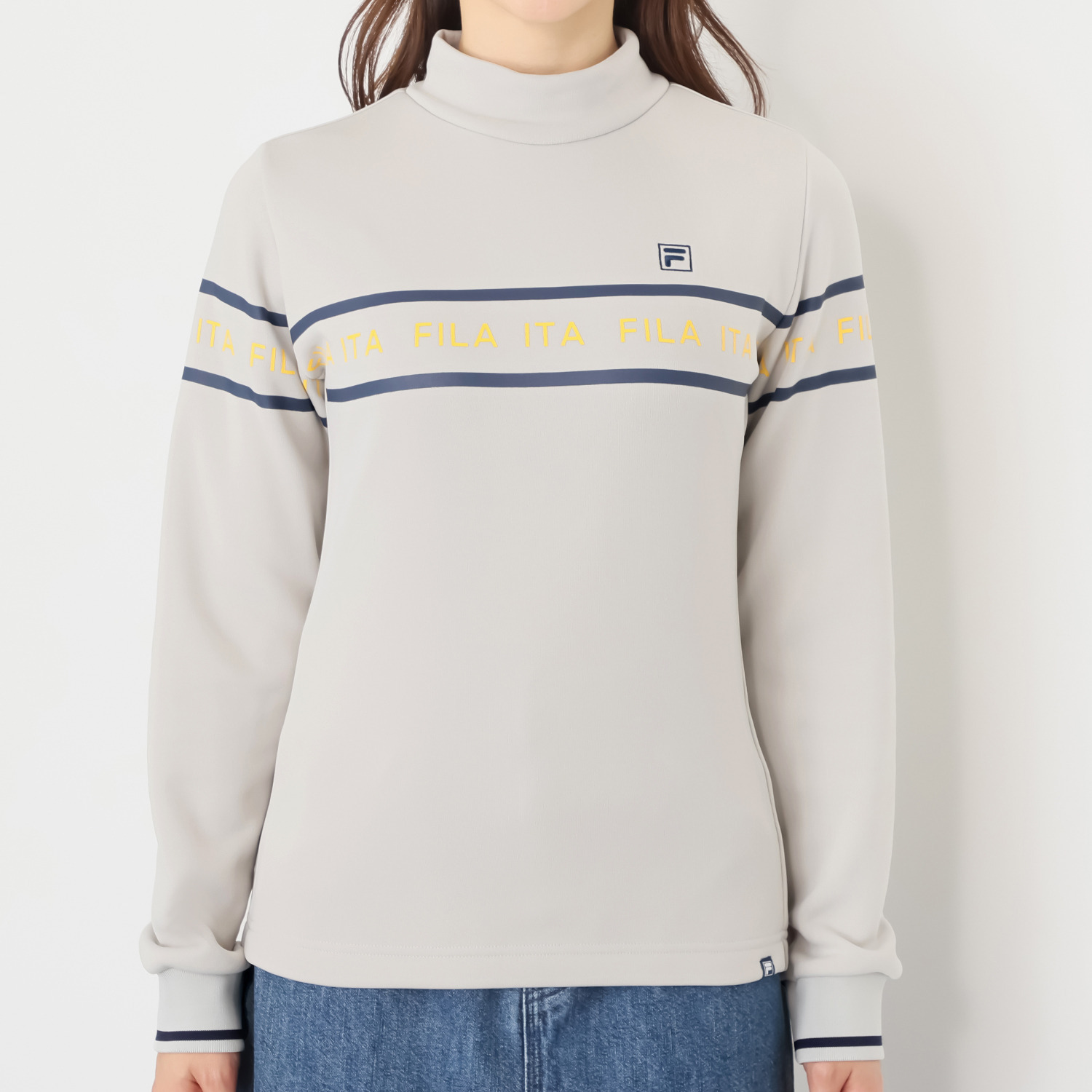 フィラ 裏起毛 モックネックシャツ