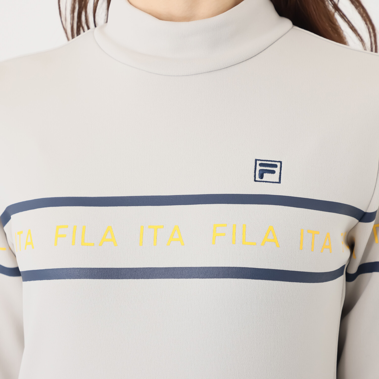 フィラ 裏起毛 モックネックシャツ