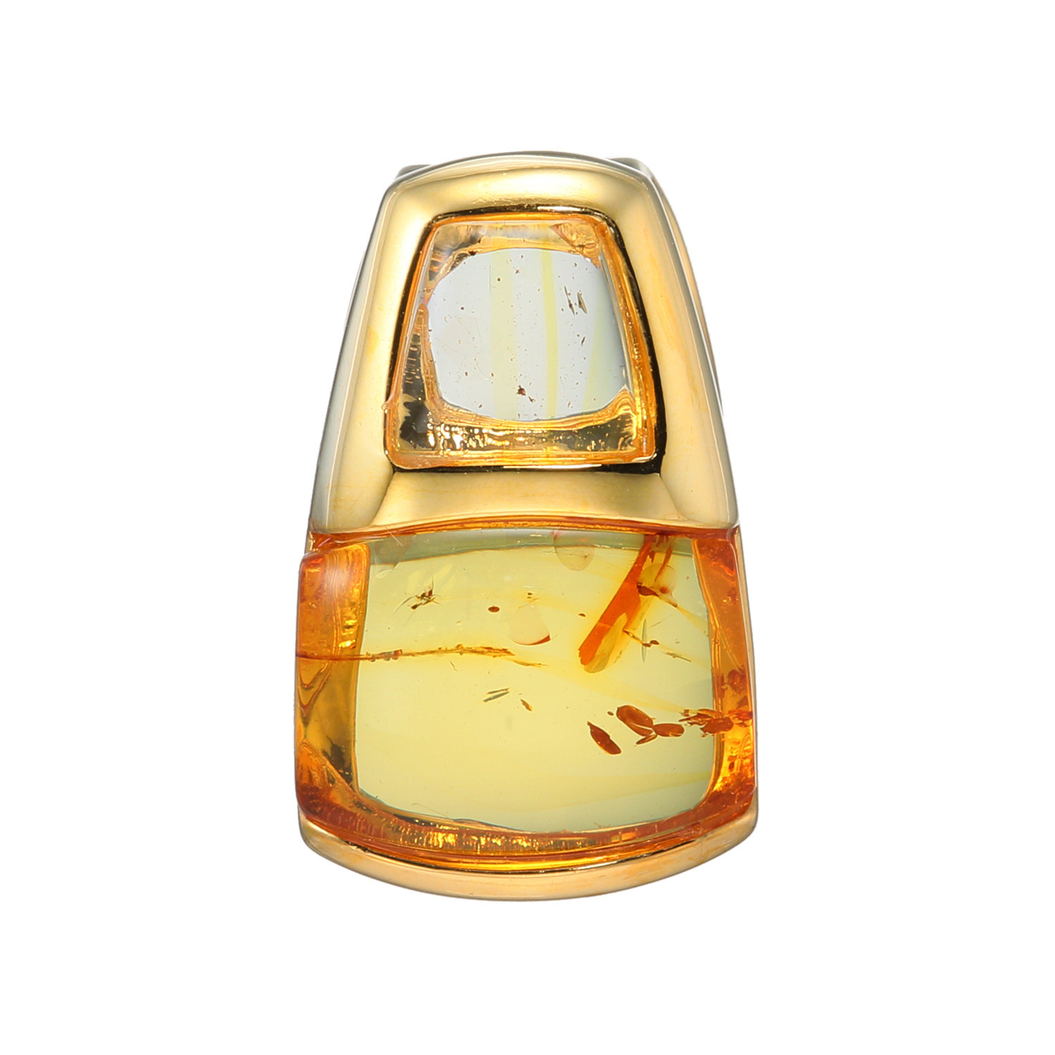 久慈琥珀 アンバー バイカラー ペンダントトップ