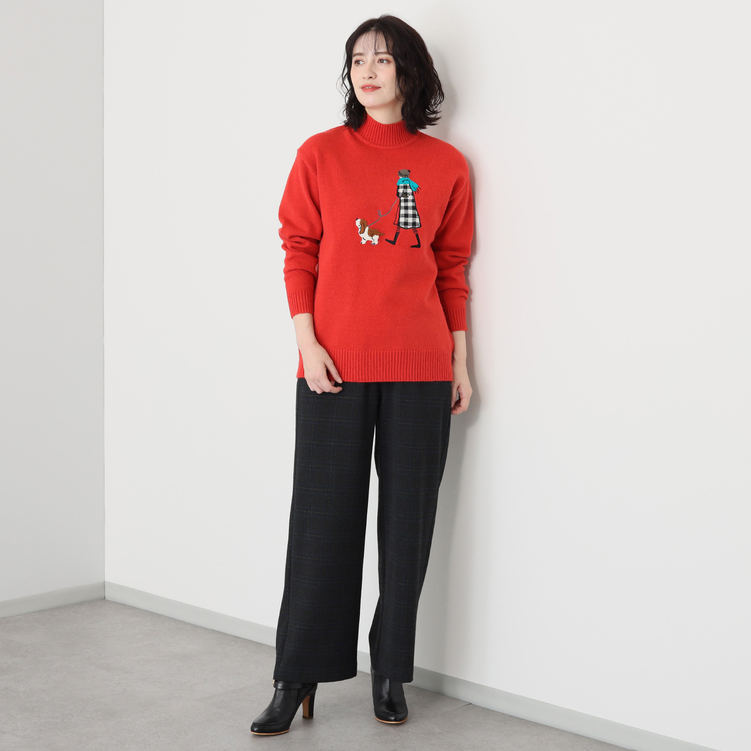 ハッシュパピー お散歩パピー アップリケセーター