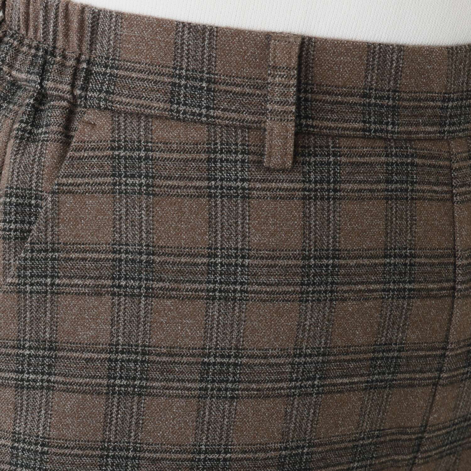 ハッシュパピー ウール調両面起毛 ワイドストレートパンツ