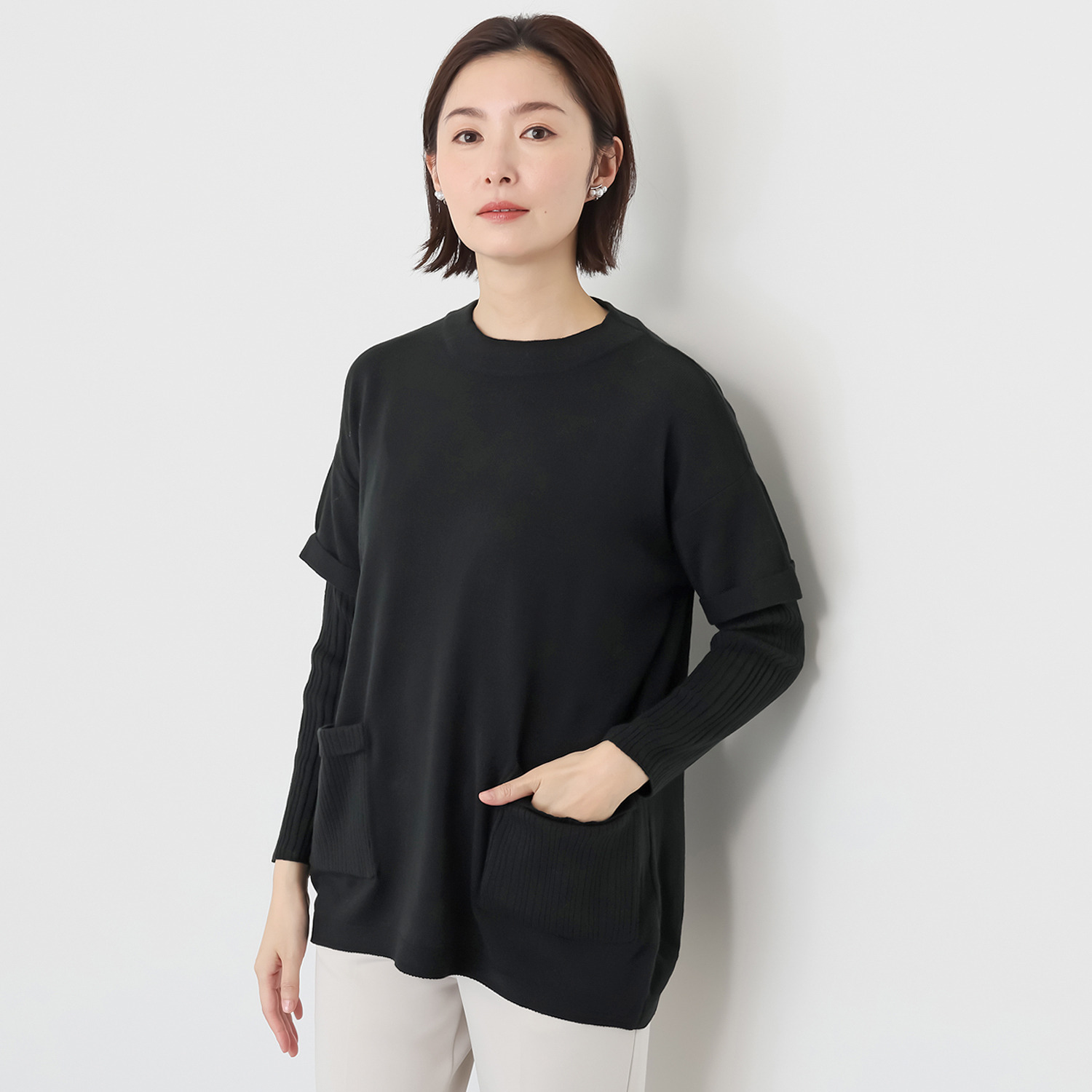 マチュート 日常に寄り添う 大人の着映え 華やかニットチュニック