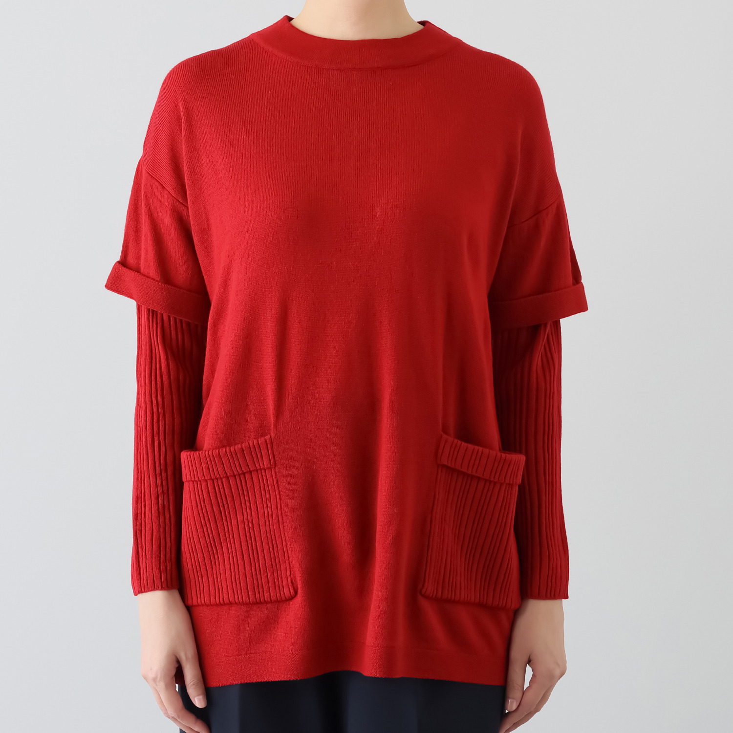 マチュート 日常に寄り添う 大人の着映え 華やかニットチュニック