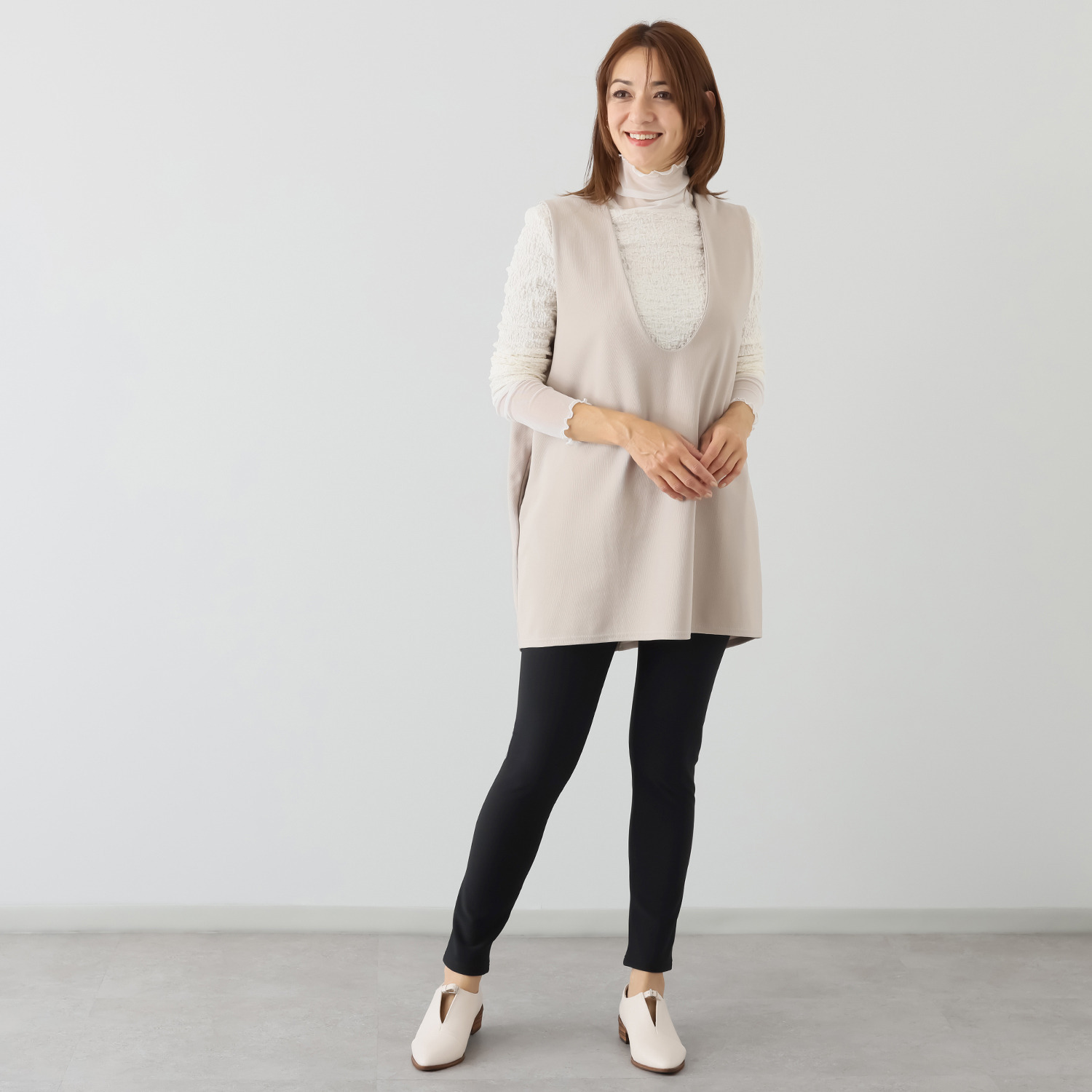 ダイア　アロー コンジュンク（Ｒ） 裏深フリース レギンスパンツ