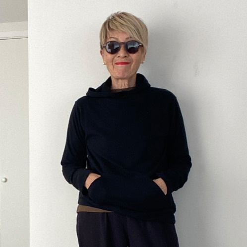 シャビージェンティール 両面起毛裏毛 カンガルーポケット付 フロントジップアップ パーカー