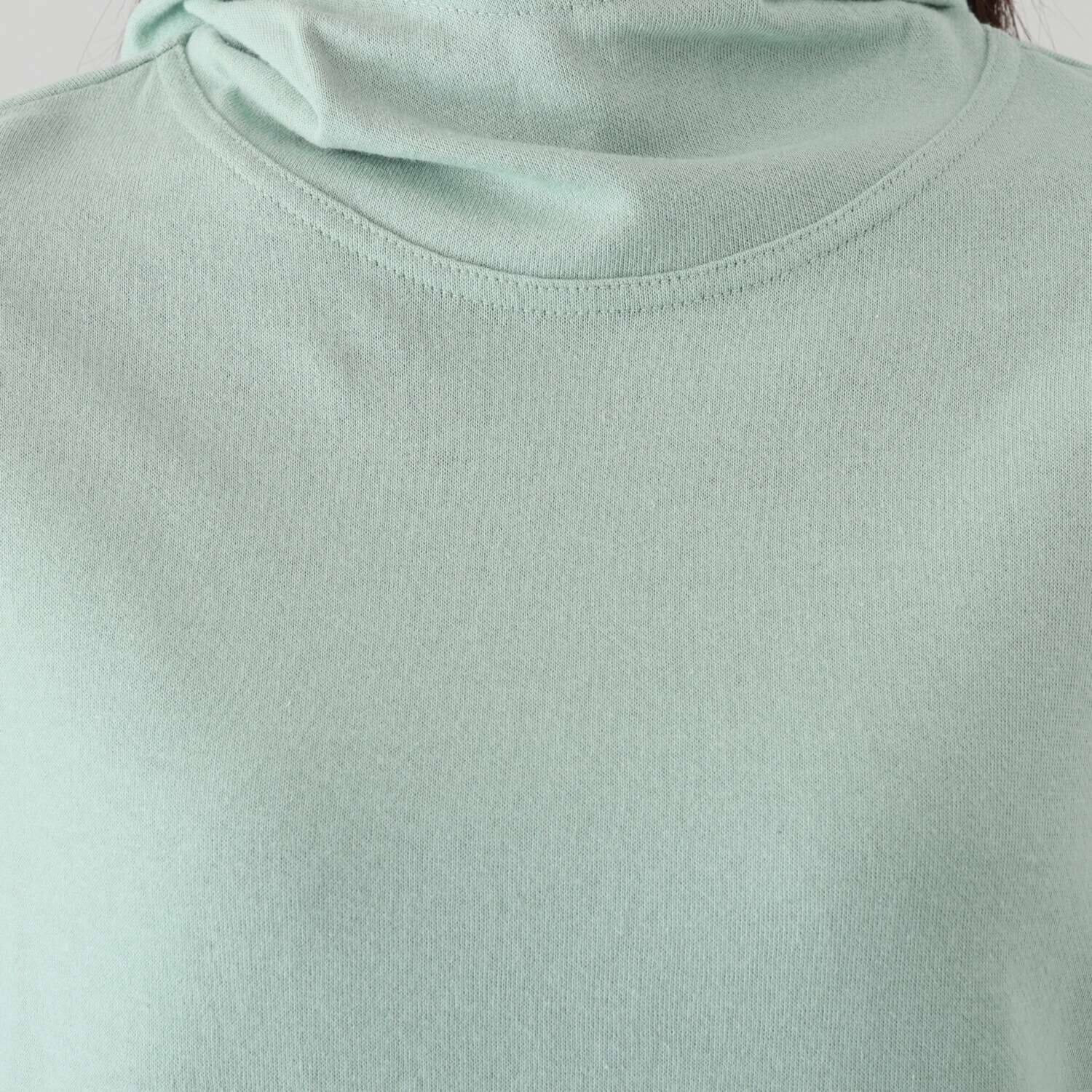 シャビージェンティール ガーゼ調裏毛 カンガルーポケット付 ひもなし フーディープルオーバー