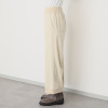 シャビージェンティール リブアクセント プルオン セミワイドパンツ