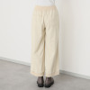 シャビージェンティール リブアクセント プルオン セミワイドパンツ