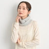 ティエドゥール 内モンゴル産 アルバスカシミヤ１００％ タック柄ふんわりスヌード