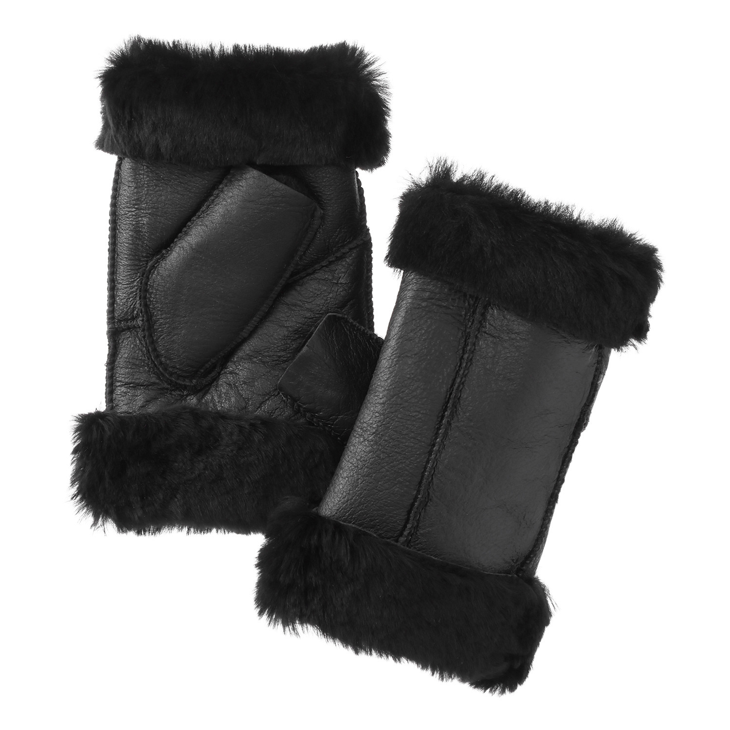 ティエドゥール 柔らかムートン 指出しグローブ