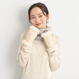 ティエドゥール 柔らかムートン 指出しグローブ