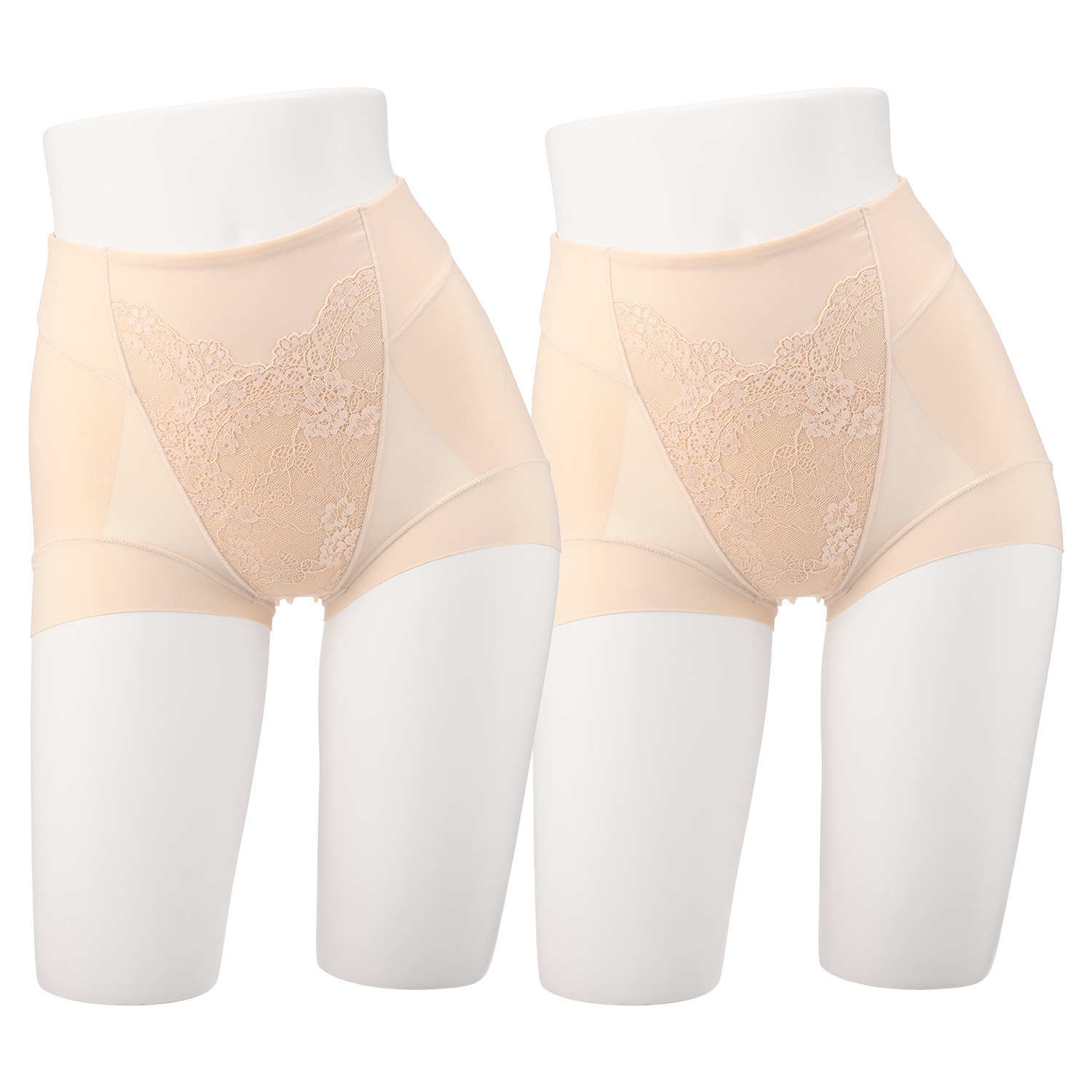 さらっと爽やか プレミアムな履き心地 芦屋美整体 シームレス 骨盤スリムショーツ エアリー同色２枚セット ＜Ｓ〜３Ｌ＞