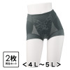 さらっと爽やか プレミアムな履き心地 芦屋美整体 シームレス 骨盤スリムショーツ エアリー同色２枚セット ＜４Ｌ〜５Ｌ＞