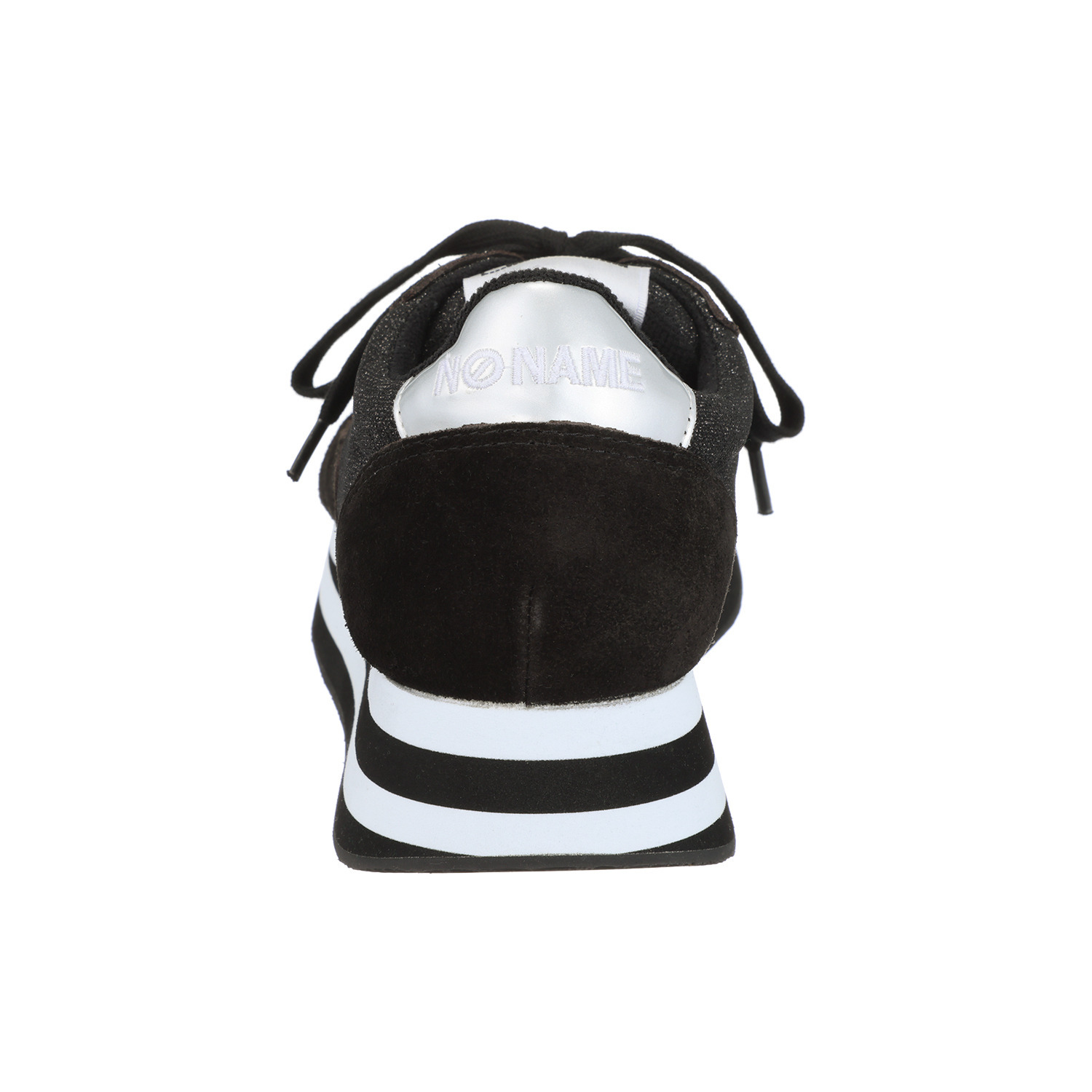 ノーネーム 牛革コンビ 軽量厚底スニーカー “フレックスジョガー”