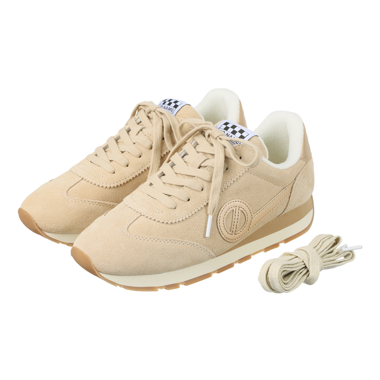 ノーネーム 牛革スエード スニーカー “シティーランジョガー”