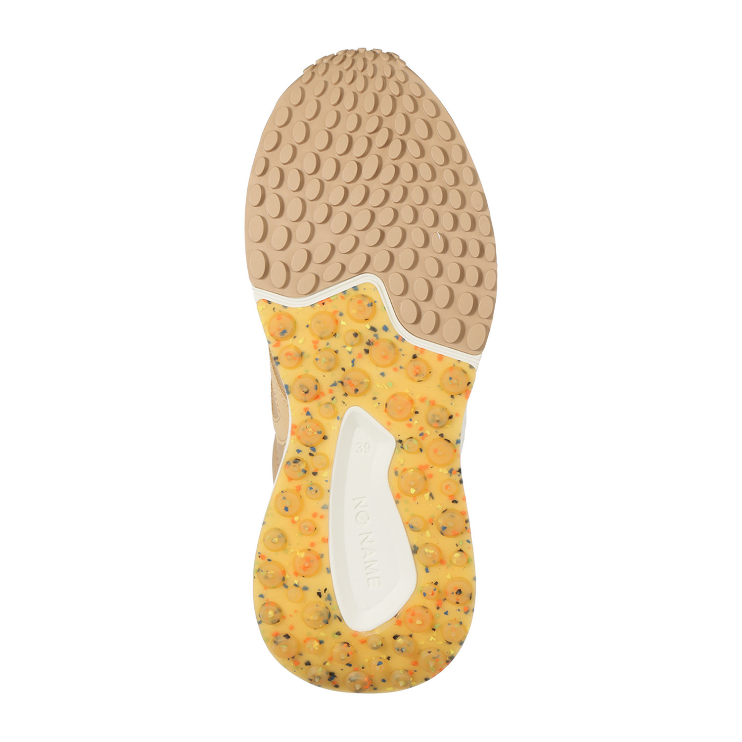 ノーネーム クロコダイル型押しコンビ スニーカー “カーターランナー”