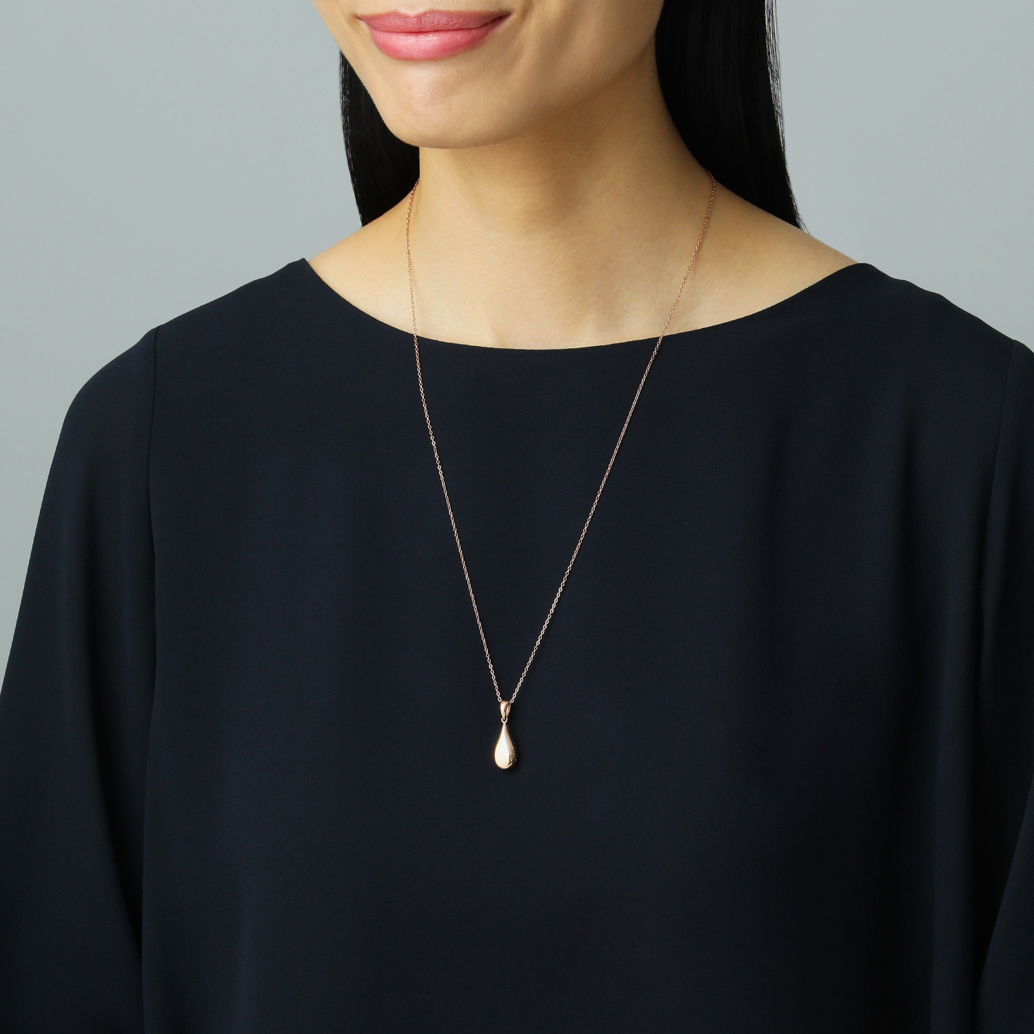 エービーステン ステンレス フェミニンチョーカー＆ ロングペンダント＆ マグネットアジャスター セット