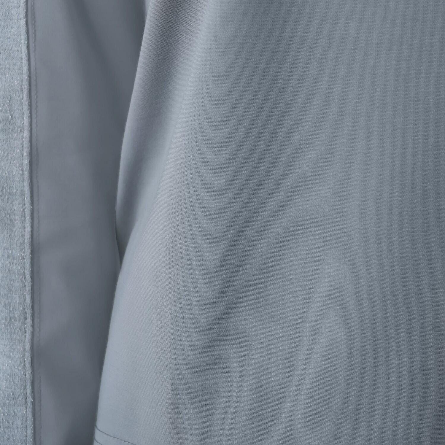 ラヴィーコンフォート ラメ切替 バイカラーアクセント チュールメッシュ タートルプルオーバー