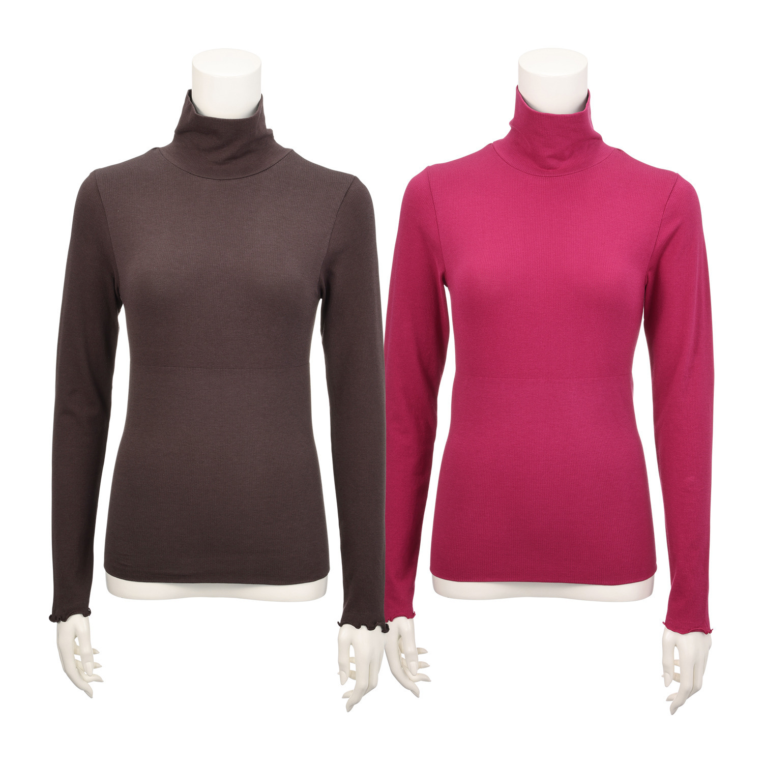 福助 蓄熱・保温であったか はらまき心地！ ハイネックインナー ２枚セット