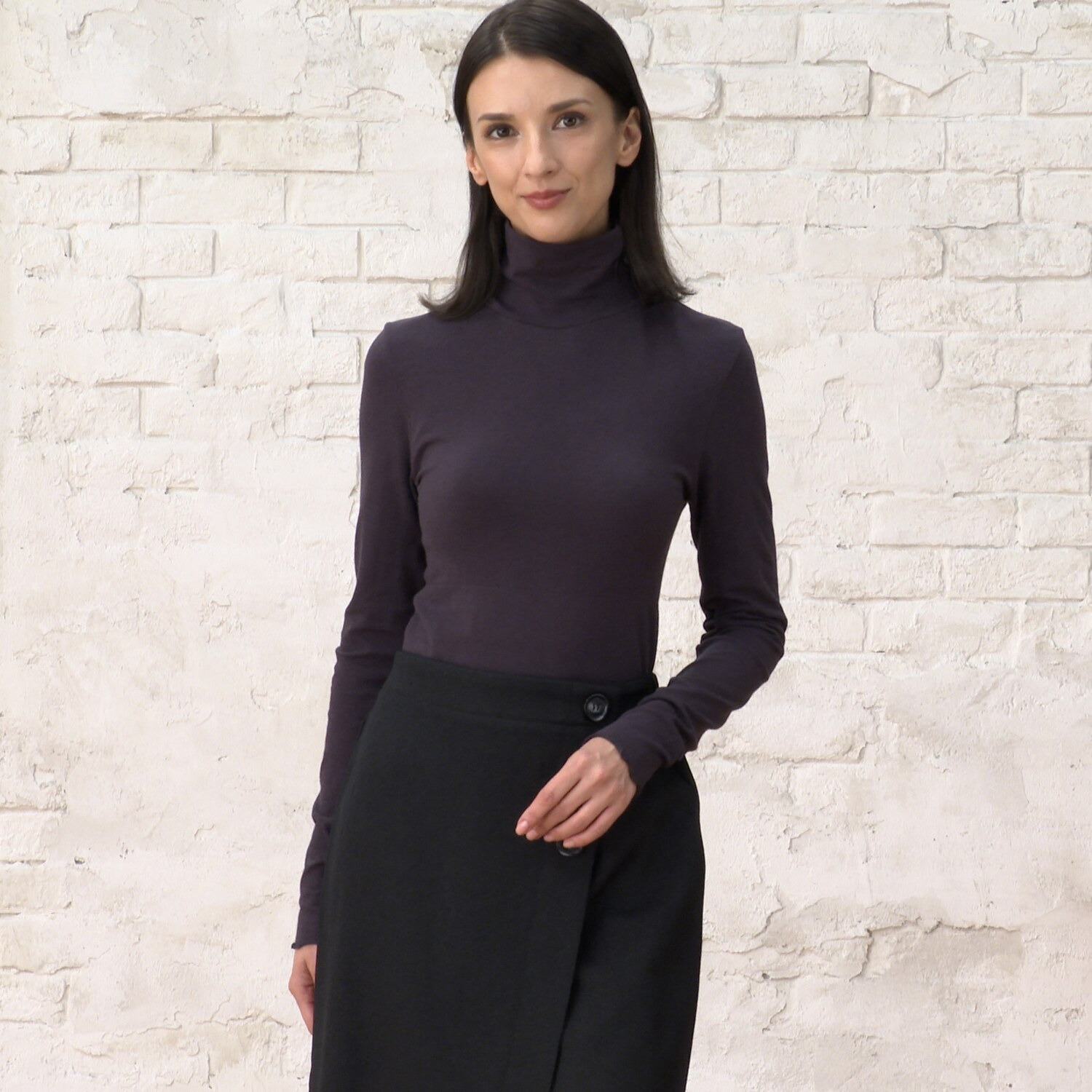 福助 蓄熱・保温であったか はらまき心地！ ハイネックインナー ２枚セット