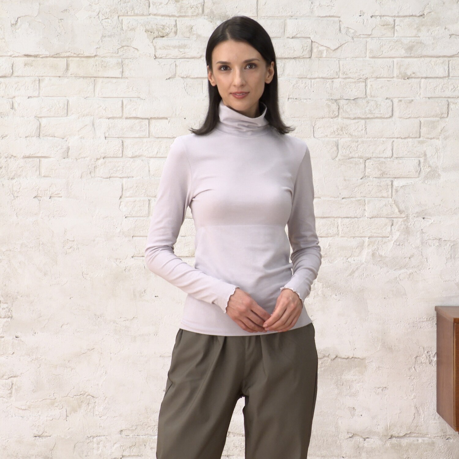 福助 蓄熱・保温であったか はらまき心地！ ハイネックインナー ２枚セット