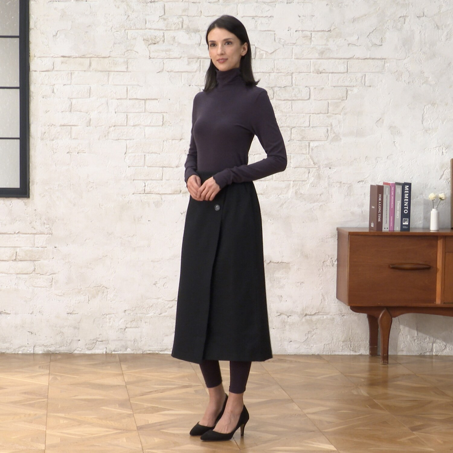 福助 蓄熱・保温であったか はらまき心地！ ハイネックインナー ２枚セット