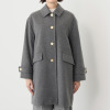 ポルトゥヴィーダ ジロンラムウール混 ステンカラーコート