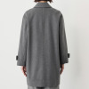 ポルトゥヴィーダ ジロンラムウール混 ステンカラーコート