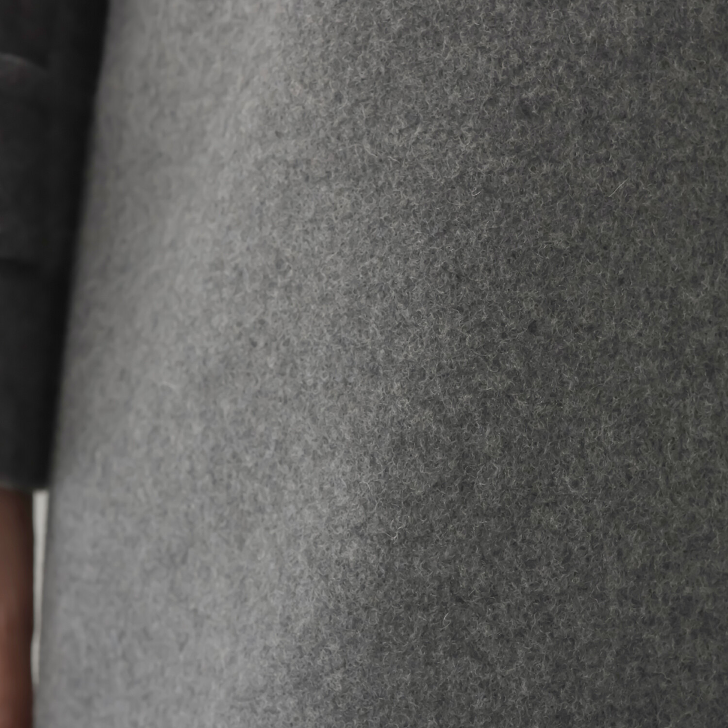 ポルトゥヴィーダ ジロンラムウール混 ステンカラーコート