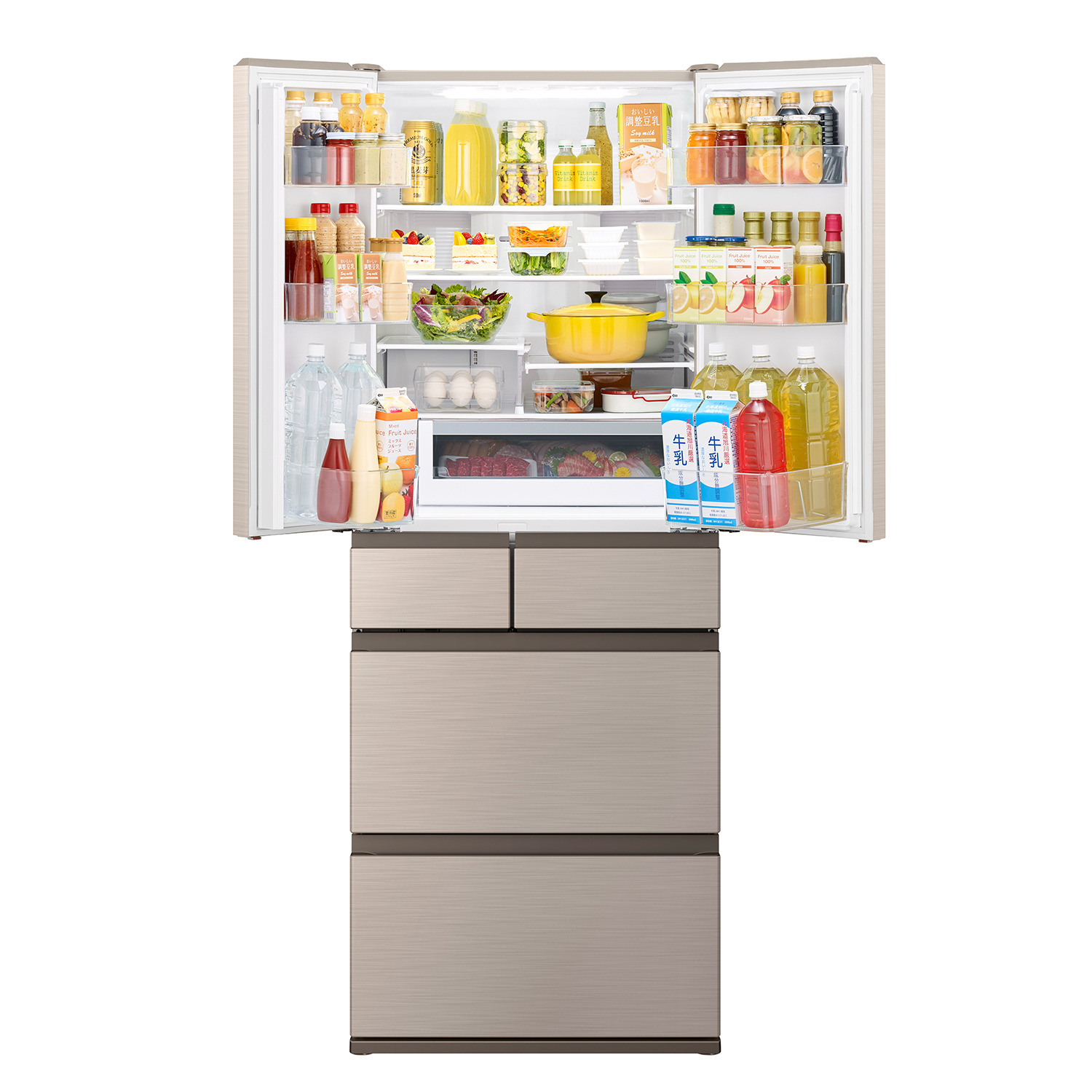 日立 フレンチ６ドア 冷凍冷蔵庫 Ｒ−ＨＷ６２Ｖ ＜６１７リットル＞