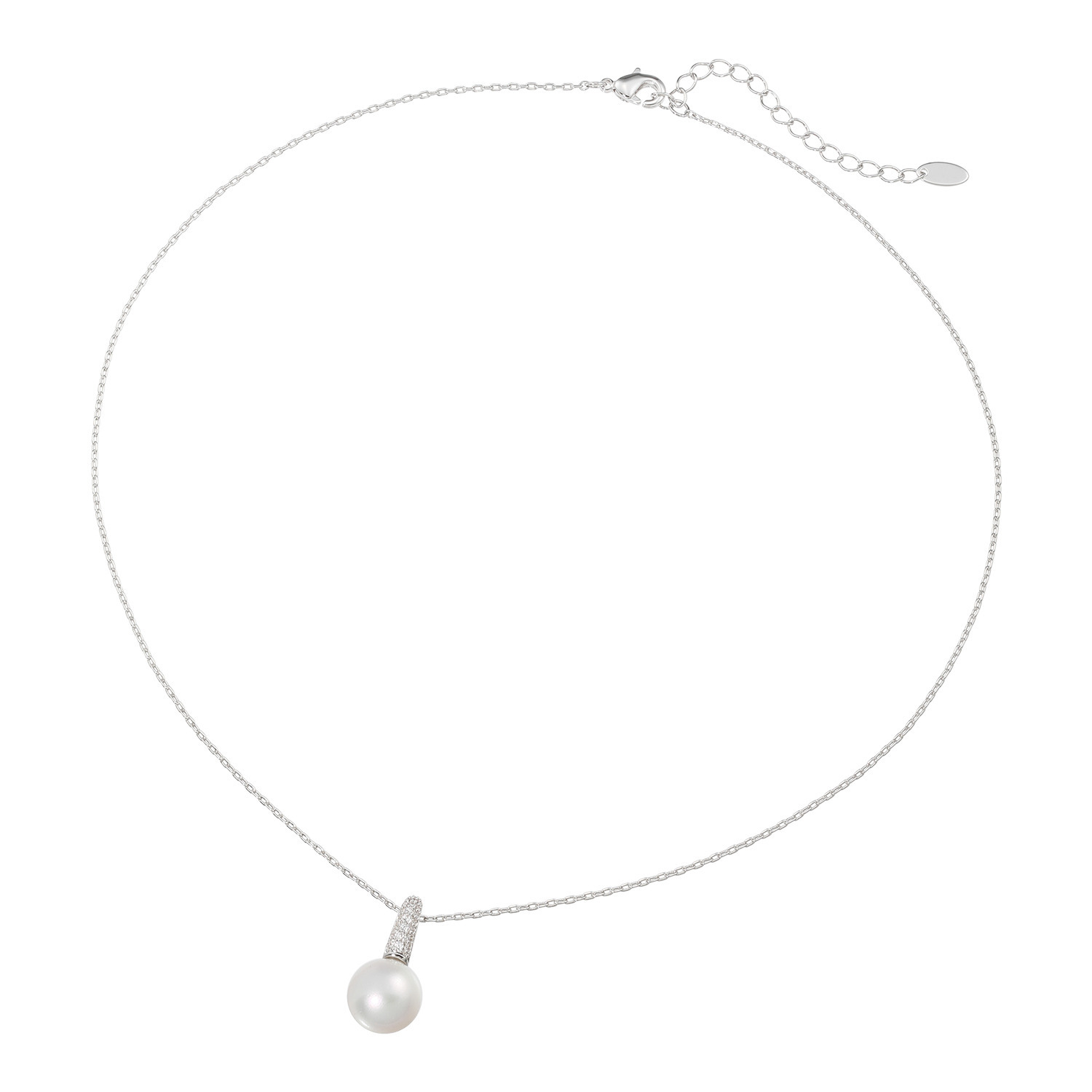 プレミアムパール 泉州の職人技 １０ｍｍＵＰ 貝パール＆ＣＺ パヴェデザイン ペンダント