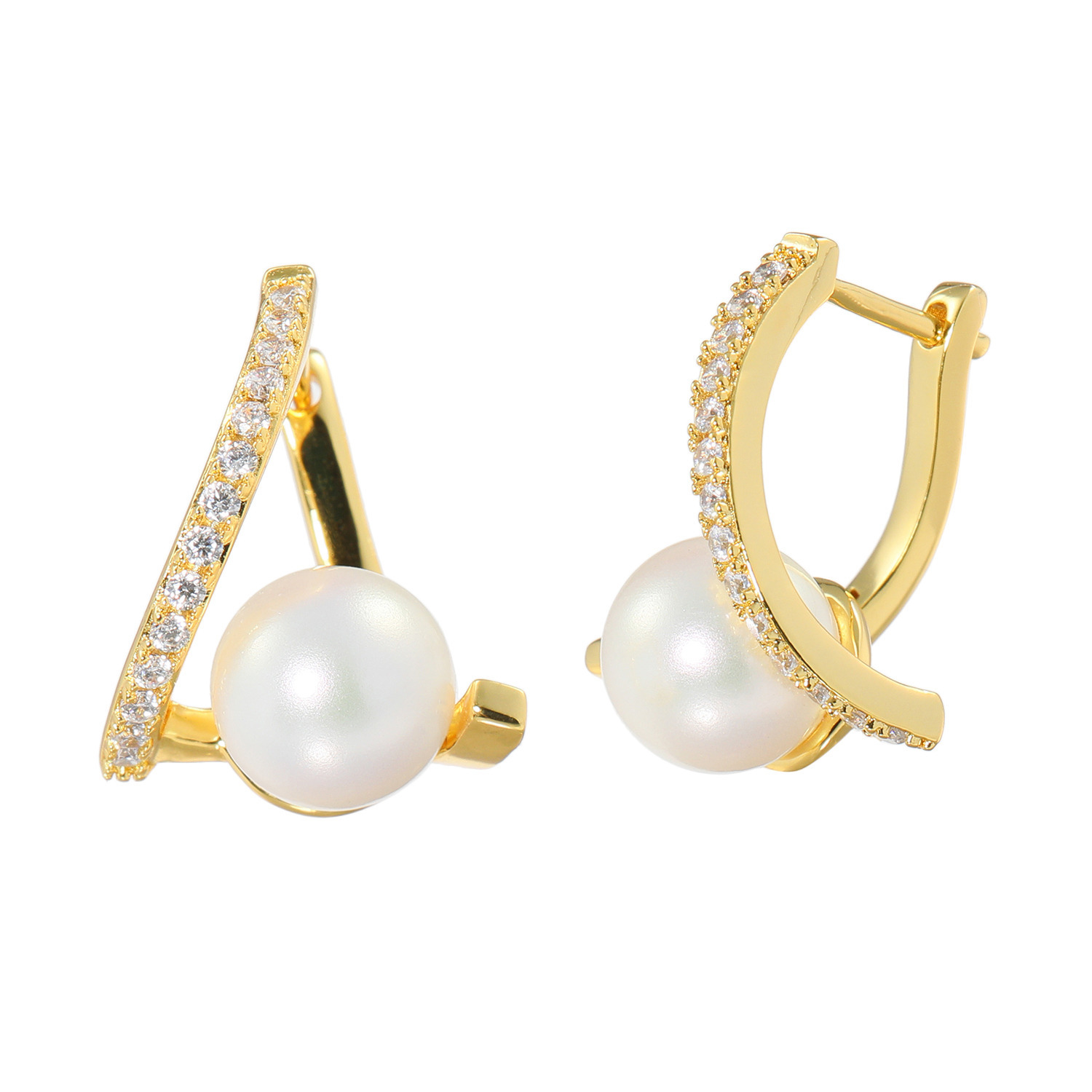 プレミアムパール 泉州の職人技 貝パール＆ＣＺ セレニティーピアス