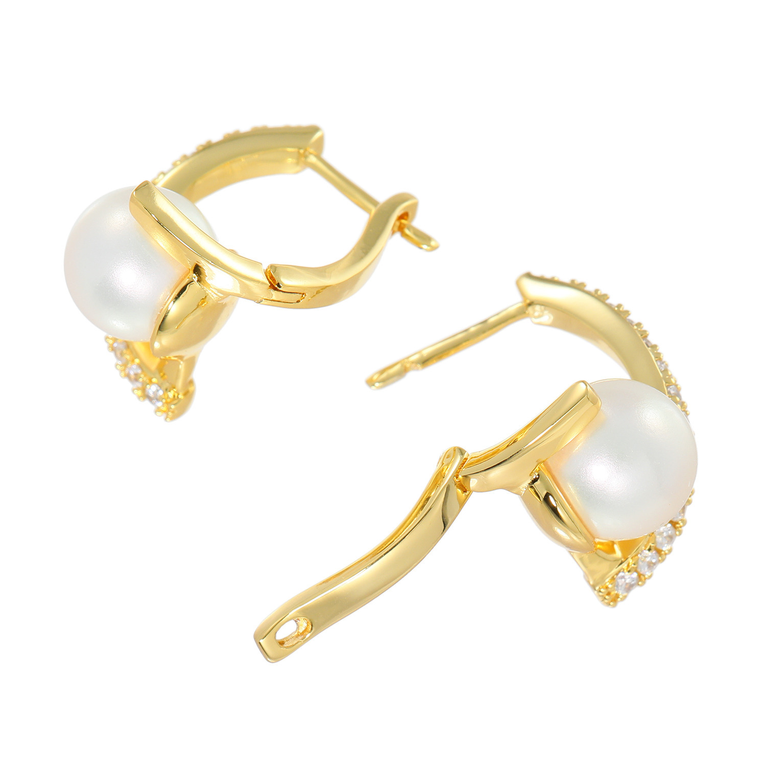 プレミアムパール 泉州の職人技 貝パール＆ＣＺ セレニティーピアス