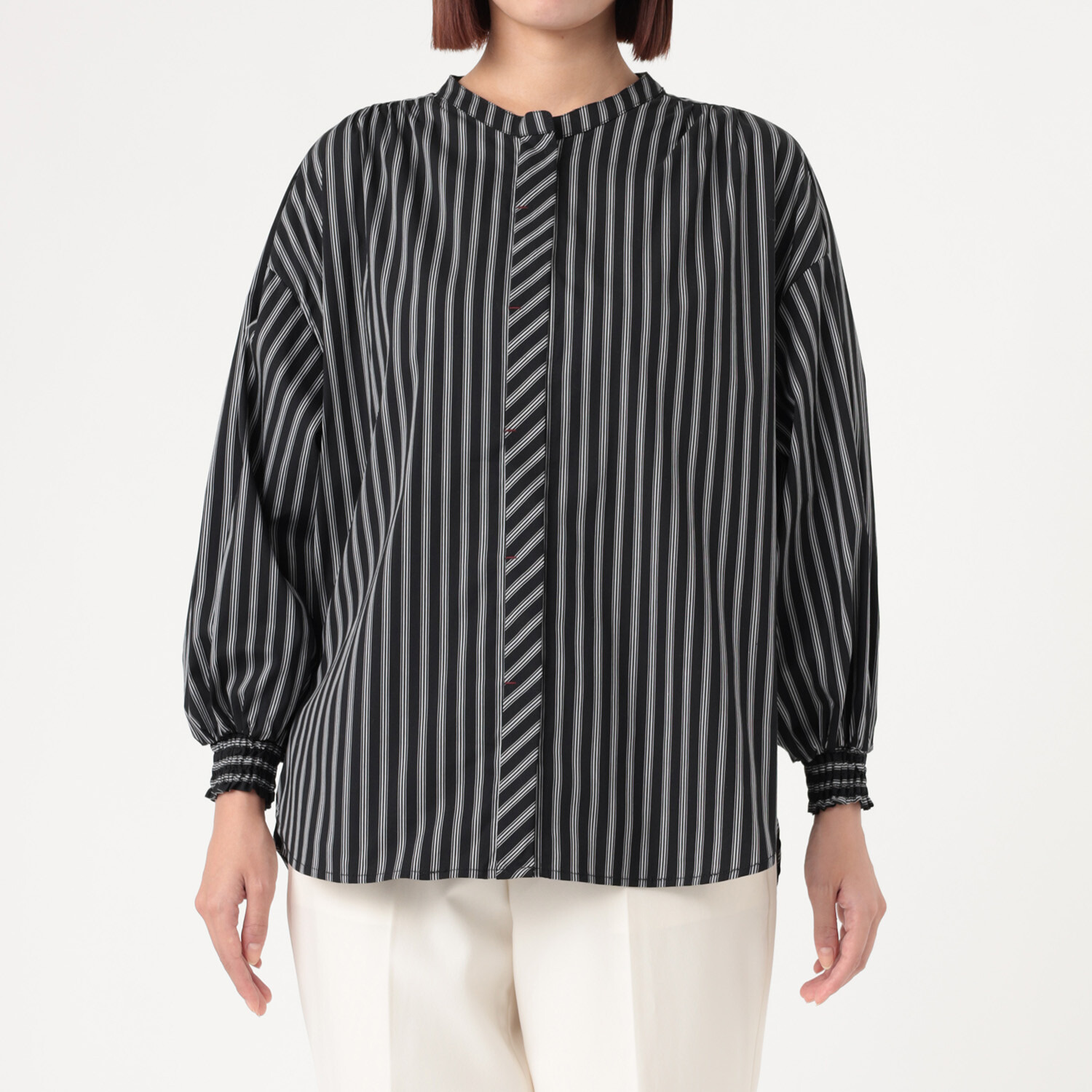 ダジュール ストライプブラウス