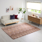 モリリンＷＯＭＡ 多層構造で暖か！ アルミ蒸着シート入り 洗えるぽかぽか ふっくらラグ ＜１９０×２４０ｃｍ＞