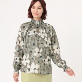 アリュメット フラワーシャーリング ブラウス
