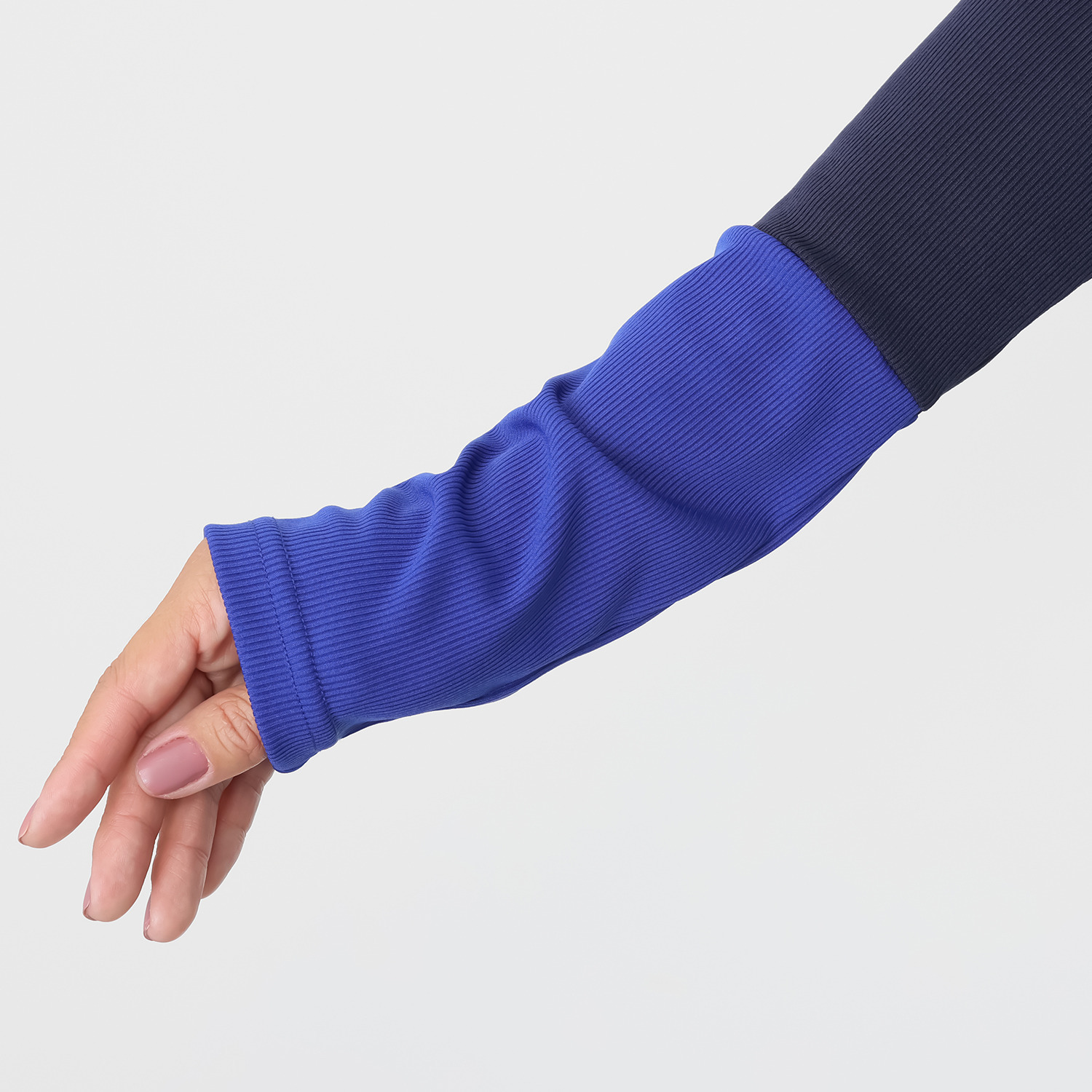 コースタルドライブ バイカラー ハイネックプルオーバー